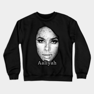 Retro Aaliyah Head Crewneck Sweatshirt